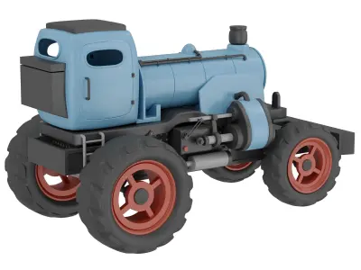 Tracktor toy 3D model