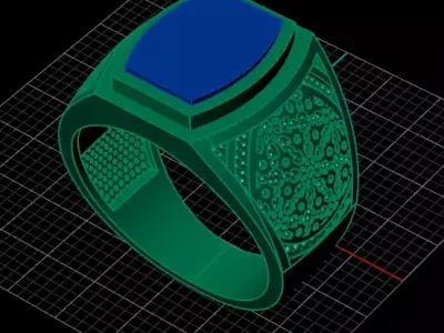 free man jewelry ring  Free 3D print model