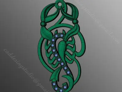 Pendant ak15 3D print model