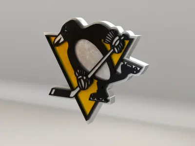 NHL Pittsburgh Penguins Team Logo 3D model