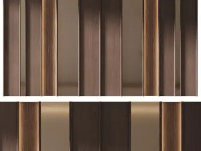 Decorative V59 Wall Panels 3D model