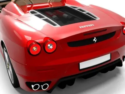 FERRARI F430 SPIDER Low-poly 3D model