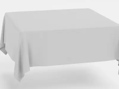 -Tablecloth Square- 3D model