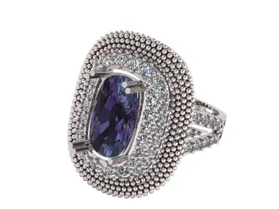 LUXURY GOLDEN RING 3D PRINTABLE MODEL 3D print model