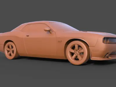 Dodge Challenger SRT8 3D print model