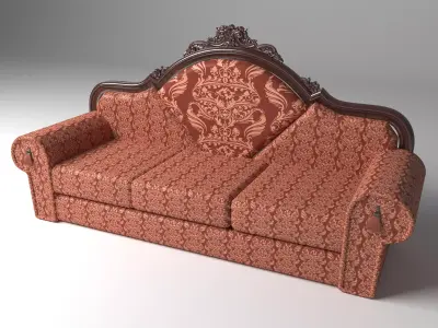 Sofa Rising Sun 4K 3D model