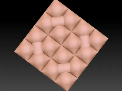 3D WALLPANEL 600MM x 600MM 3D model