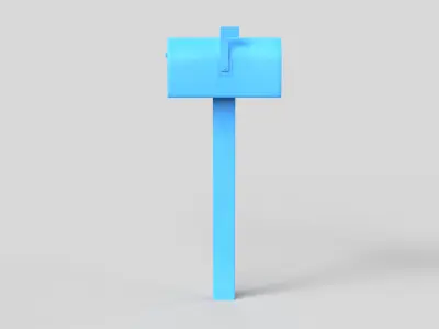 Mailbox Low-poly 3D model