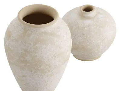 Ophelia Matte Natural Vase 3D model