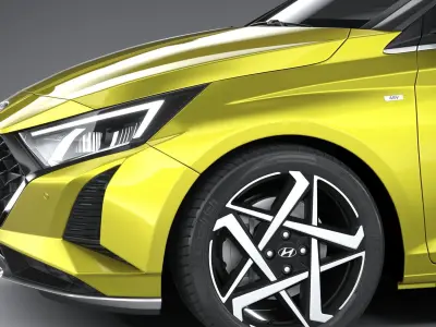 Hyundai i20 2024 3D model
