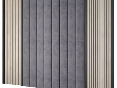 Wall Panel 3d model Low-poly 3D model 4