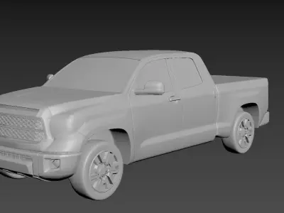 Toyota Tundra 2020 on a small scale 3D print model