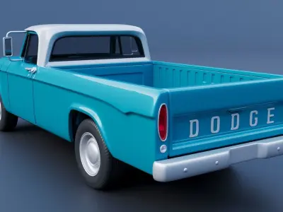 Dodge D100 1967 3D print model
