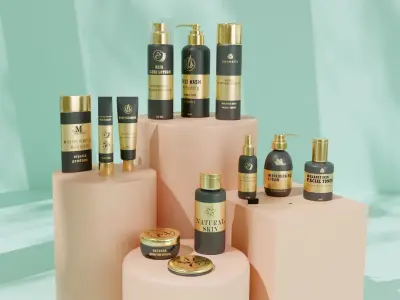 luxury cosmetics 3D model