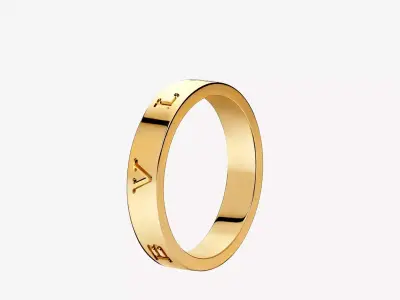 BULGARI - B ZERO 1 RING - ONE BAND ESSENTIAL 3D print model
