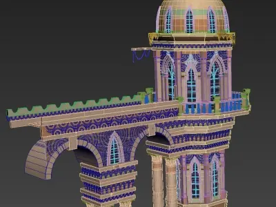 castle build 3D model