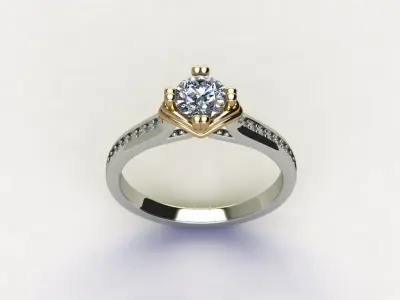 Diamond Ring 004 Free 3D print model