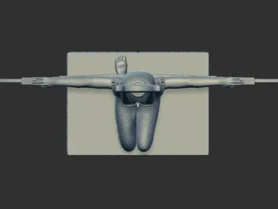 Egyptian goddess ISIS Statue wings 3D Printable  v 1 3D print model