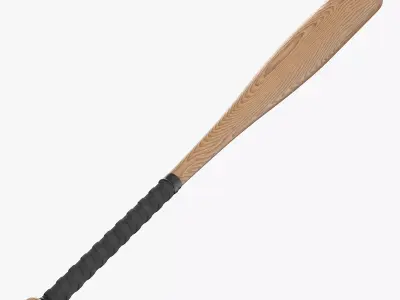 Wood Baseball Bat 3D model