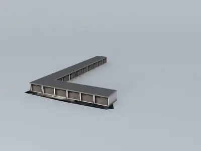 Garages in Meštrović square Free 3D model