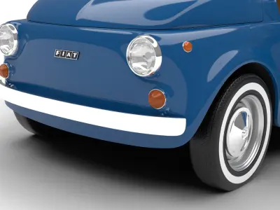 Fiat 500L 1969 HQ 3d model 3D model