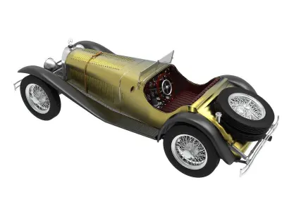 Mercedes Benz SSK  Low-poly 3D model