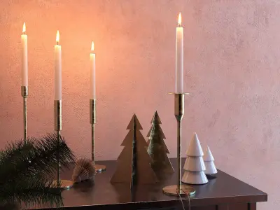 HM - Porcelain and Metal Christmas Decoration - Gaga 3D model