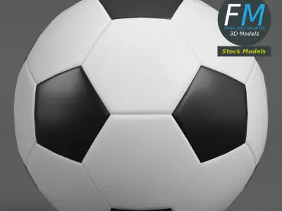 Football soccer ball 3D model