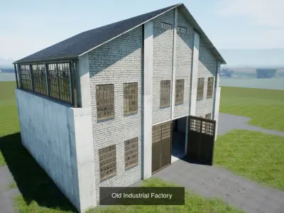 Industrial buildings 3D Model Pack