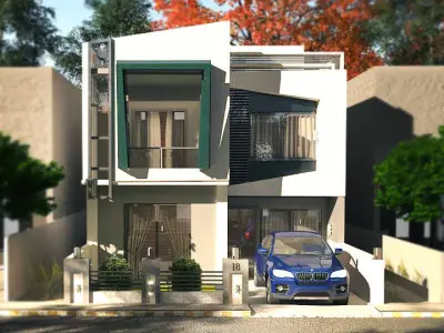M-VI Modern House  3D model