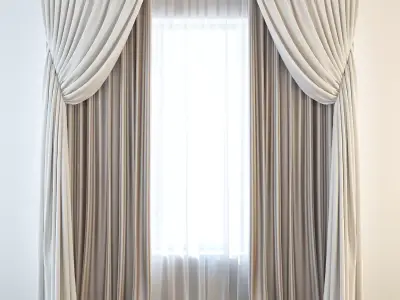 Set 09 Curtains 3D model