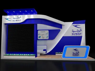Booth Exhibition Stand a254a  3D model
