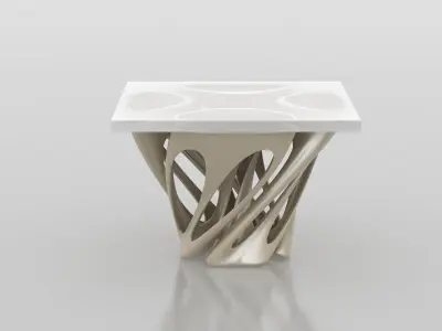 Weaverbird Parametric Furniture Table Design Grasshopper Rhino 3D model