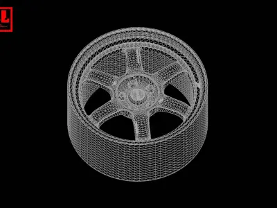 RAYS Volk Racing TE37V Mark-II 3D print model