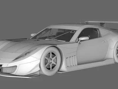 Honda HSV - 010 GT GT500 Super GT Low-poly 3D model