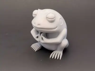 Toad Sage Statue Free 3D print model