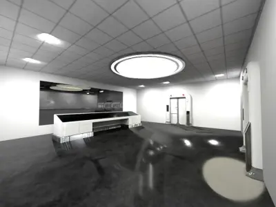 Sci fi Hangar 3D model