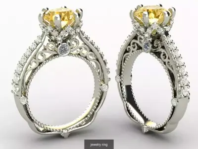 Wedding Ring 3D Model Pack