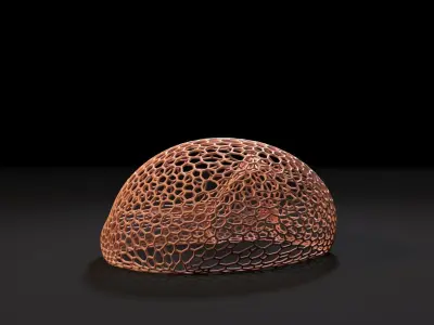 Cat sleeping 3D print model