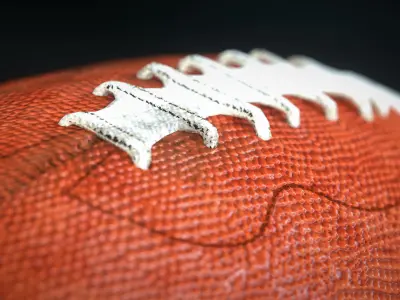 Superbowl football - Low poly 3D model Low-poly 3D model