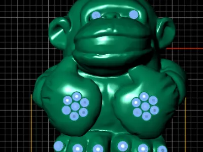 MONKEY ANIMAL PENDANT 3D PRINTABLE MODEL  3D print model