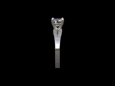solitaire ring for women Free 3D print model