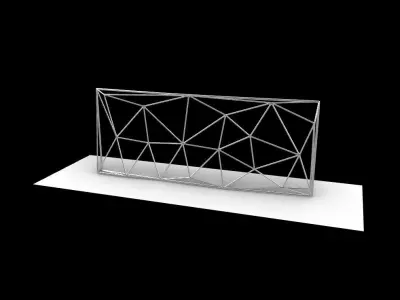 Triangulated Wall random points v1 3D model