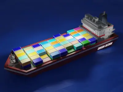 3D SHIP Free 3D model