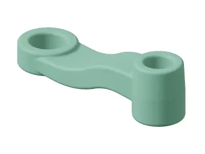 Plastic Vehicle Steering Linkage Toy 3D model