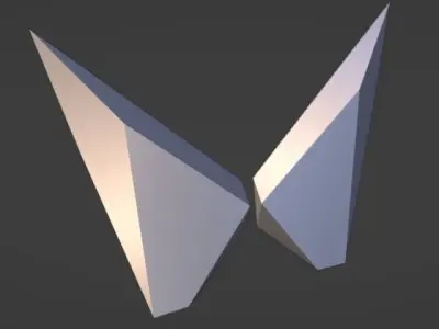 mahindra new twin peak logo non coloured Free 3D model