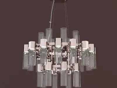LUXURY CHANDELIERS AND WALL LIGHT  3D model