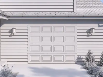 Garage Door 05 3D model