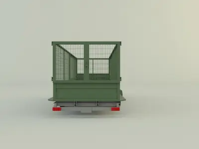 cage trailer 3D model