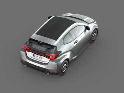 Toyota GR Yaris 2024 Low-poly 3D model